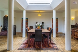 Dining room section of a lodge