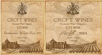 Croft Wine artiworks