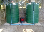 10000 litre storage with pedrollo pump