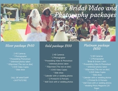 Photography and video Packages
