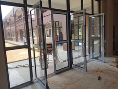 Aluminium hinged doors