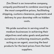 Zim Direct Services