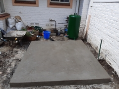  New concrete slab for water tank cast