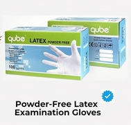 Powder Free Latex Examination Gloves  (Off White)