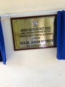 Official opening placard