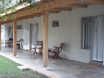 Verandah outside rooms